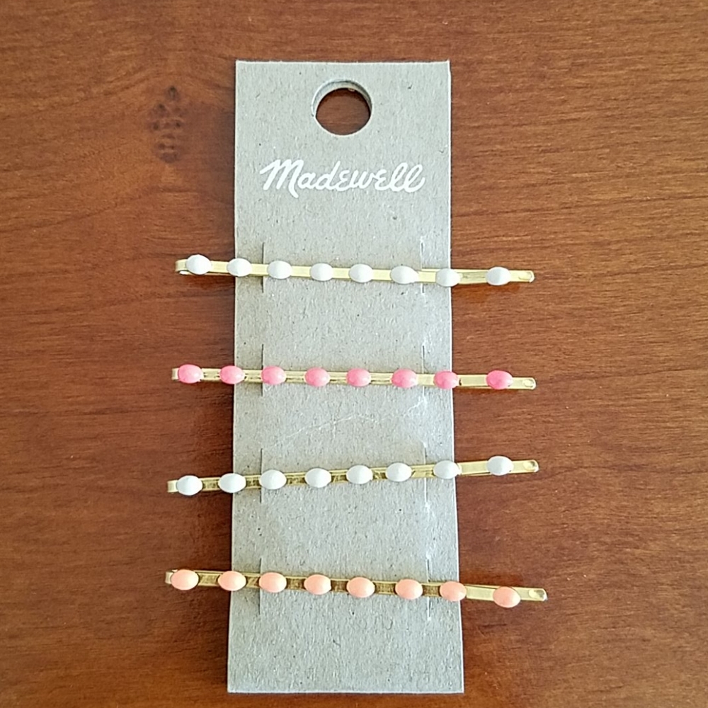 Madewell enamel multi bobby pins set, multicolor - Picture 3 of 4